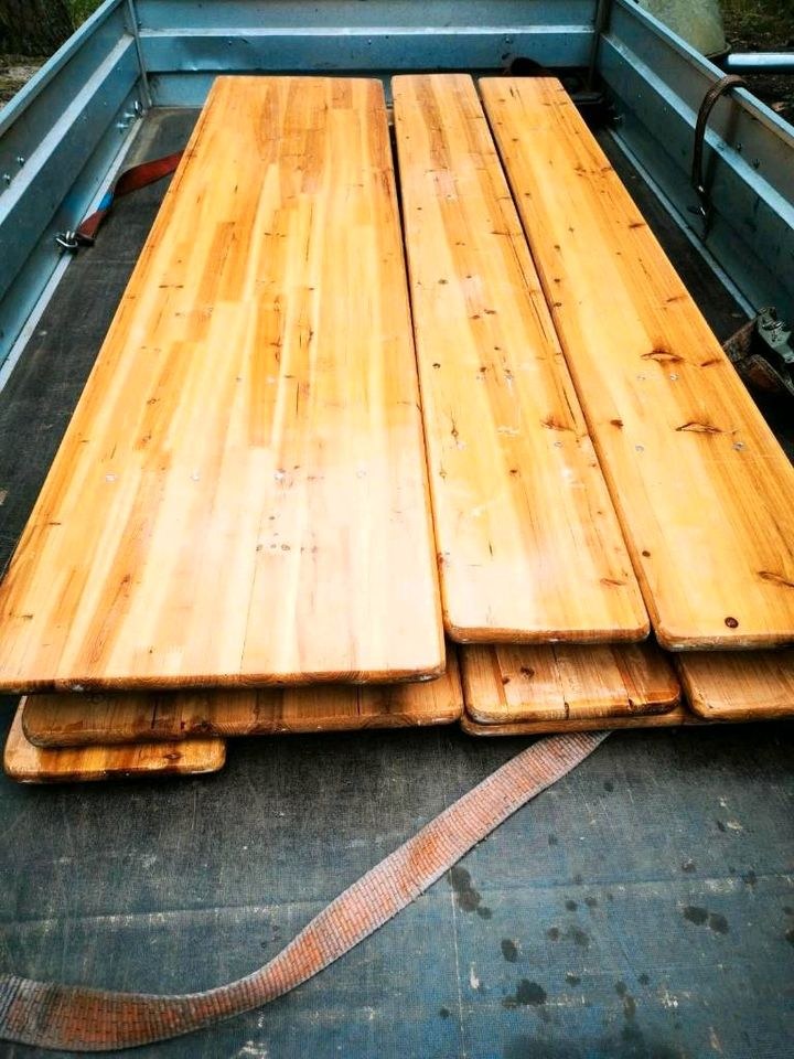 Bierzeltgarnituren N 220x70cm Stehtische 80cm mieten – 3