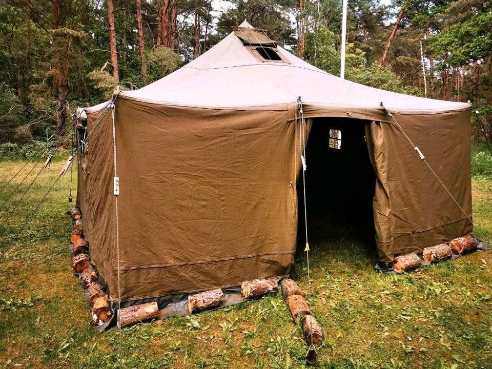 Mannschaftszelt N orig NVA 5x5m Partyzelt mieten in Schönhausen (Elbe) – 2