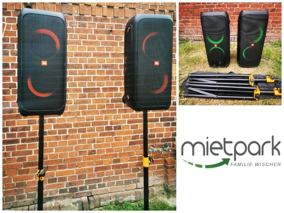 Musikbox N 2x Microphone Partybox Musikanlage mieten – 2