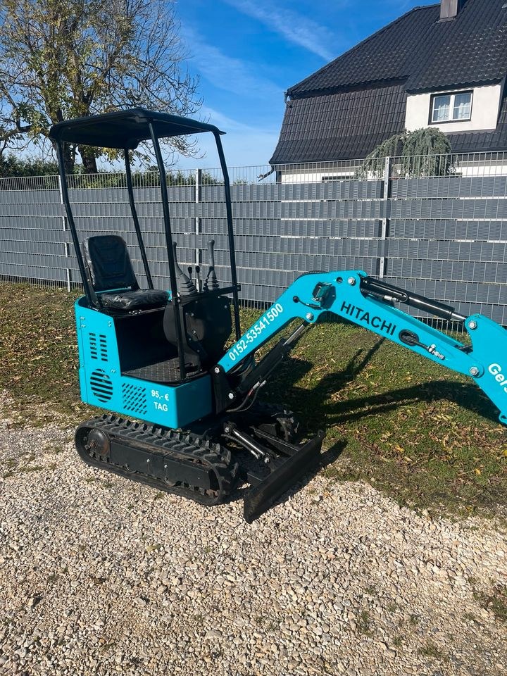 Minibagger 95 Tag 0152 53541500 mieten in Lauingen a.d. Donau – 3
