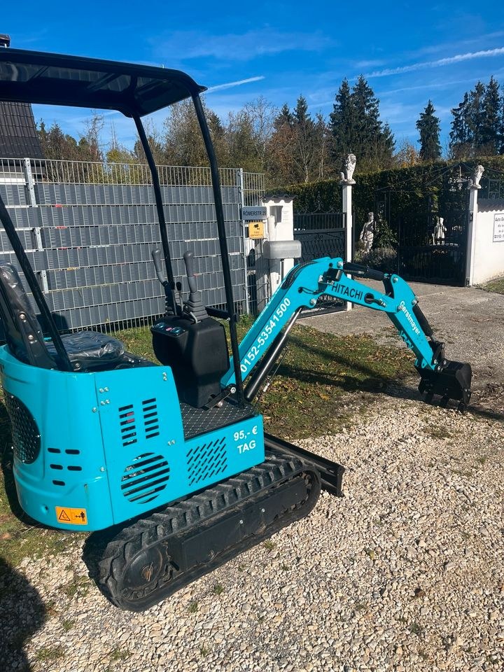 Minibagger 95 Tag 0152 53541500 mieten in Lauingen a.d. Donau – 2