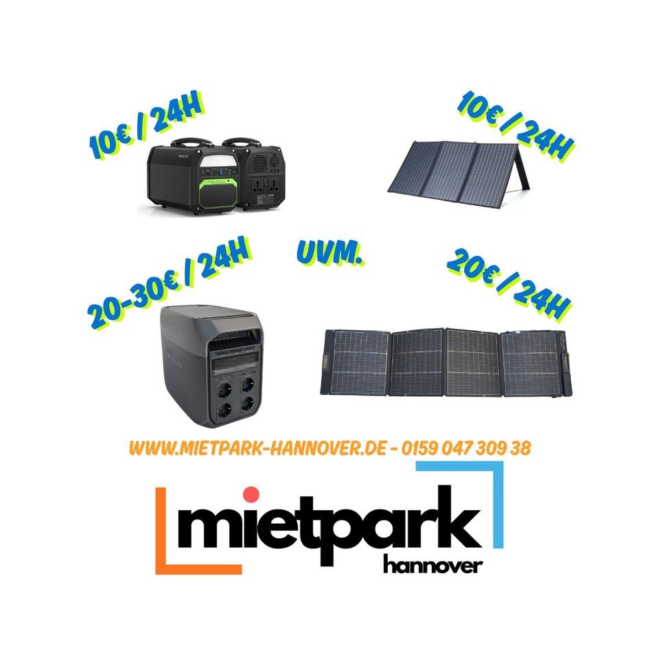 Powerstation Solarpanel Freizeit mieten bei Mietpark - Hannover