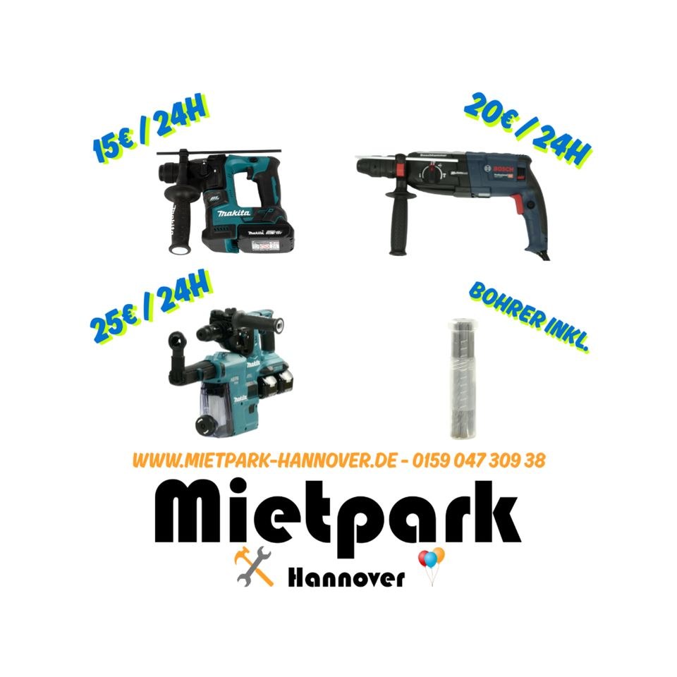 Bohrhammer Bohrmaschine Werkzeug mieten bei Mietpark - Hannover