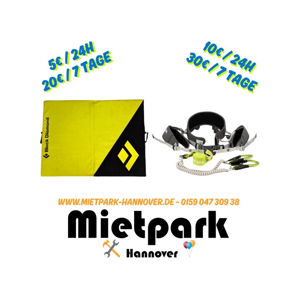 Crashpad Bouldermatte Klettersteigset mieten bei Mietpark - Hannover