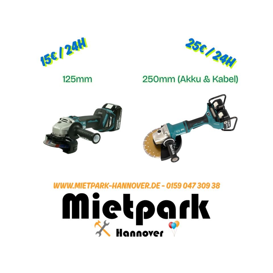 Trennschleifer Flex Werkzeug mieten bei Mietpark - Hannover
