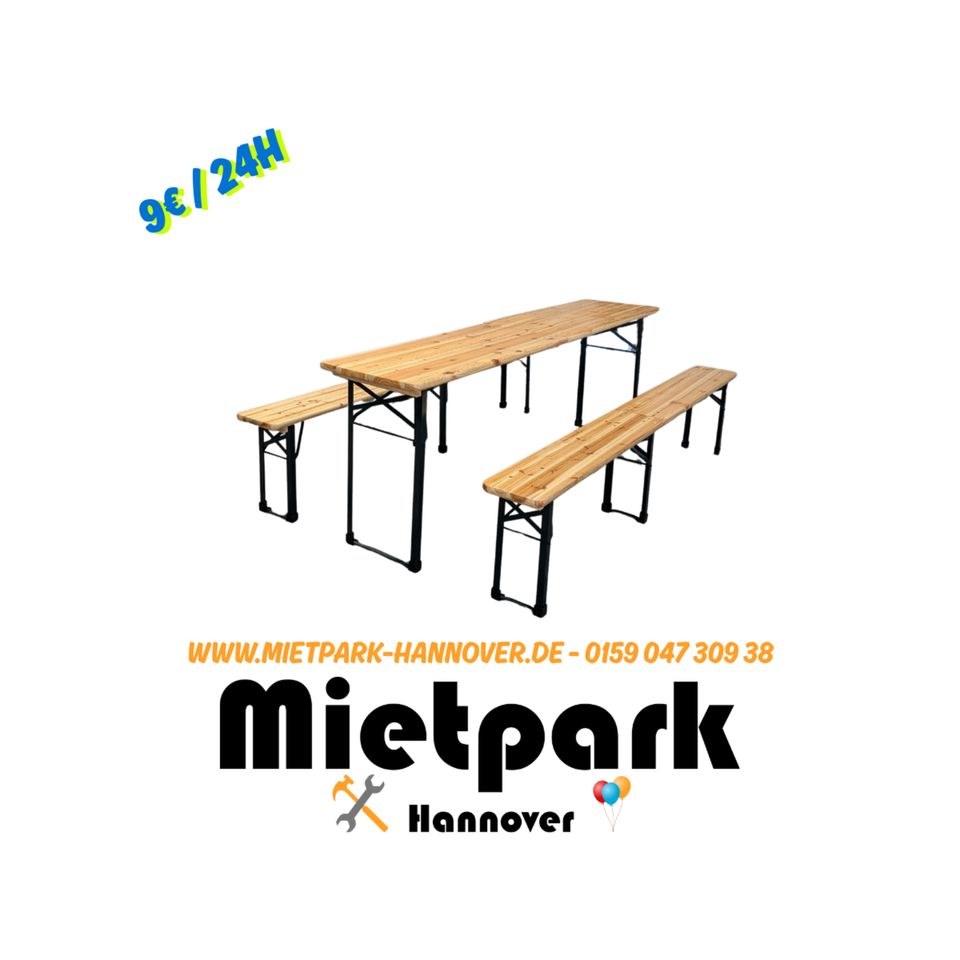 Bierzeltgarnitur mieten bei Mietpark - Hannover – Sitzplätze für alle
