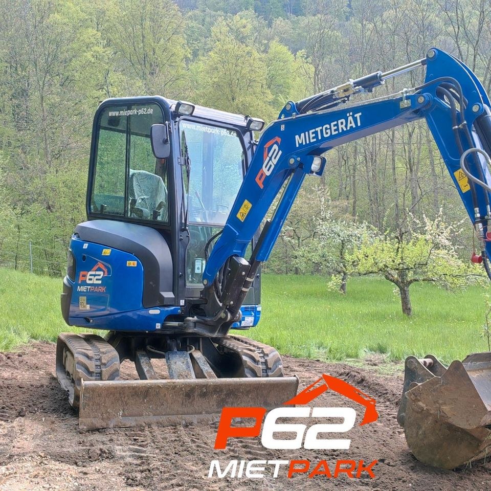 Minibagger Baggervermietung Bagger 2,8to mieten bei Mietpark P62