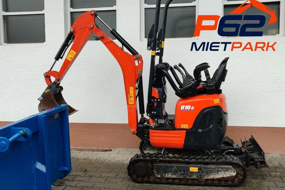 Minibagger Microbagger Bagger Baumaschinen mieten bei Mietpark P62