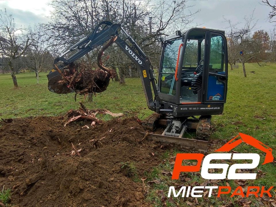Bagger minibagger Baugeräte Baumaschinen mieten bei Mietpark P62 – 4