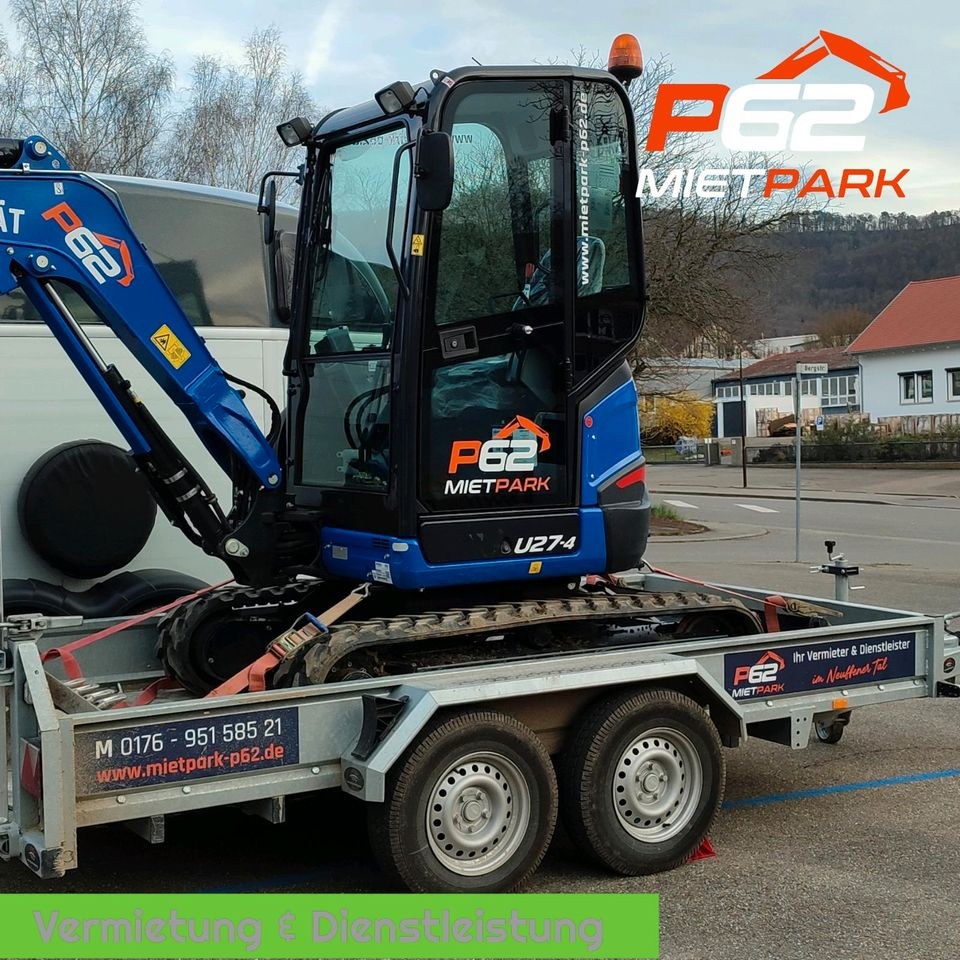 Maschinentransporter Transportanhänger Bagger mieten bei Mietpark P62