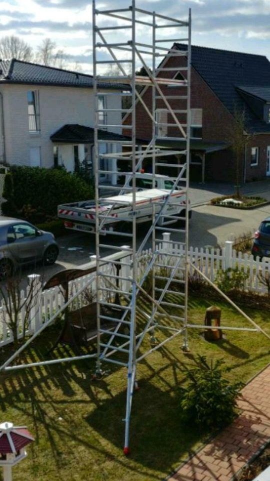 Rollgerüst 8m Alu Gerüst mieten in Westerstede – sicher in der Höhe