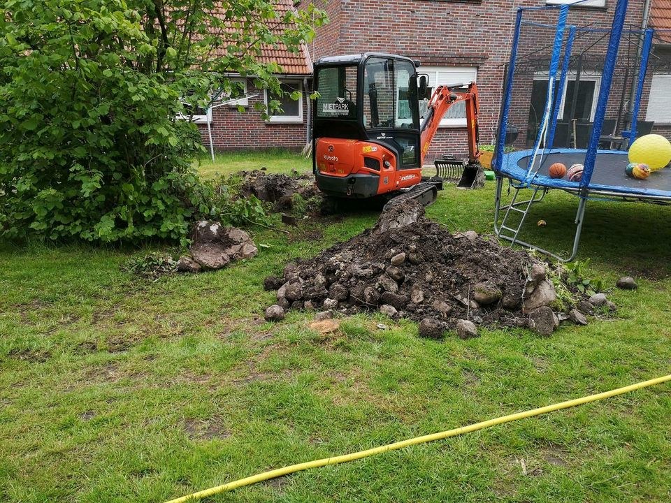 Minibagger Kubota 1.8t mieten bei Mietpark Westerstede – 2