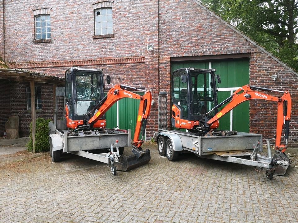 Minibagger Kubota mieten bei Mietpark Westerstede