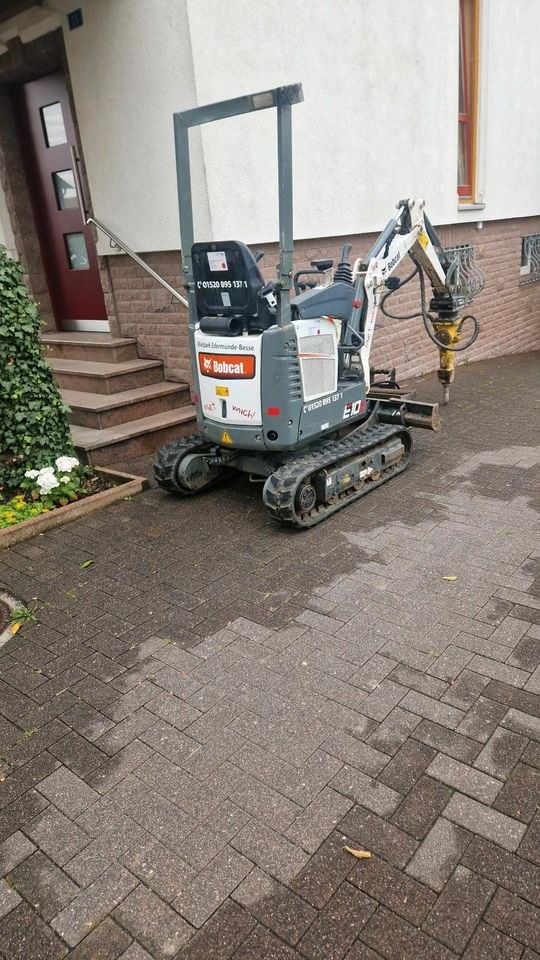 Microbagger Bobcat E10z Minibagger Bagger 1,2 t mieten in Edermünde – 2