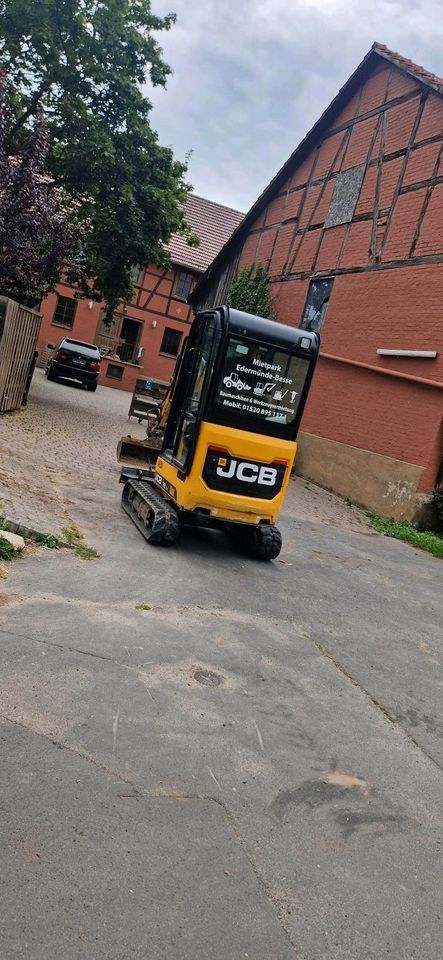 Minibagger JCB 19C 1 Bagger 2 t Kettenbagger mieten in Edermünde – 4