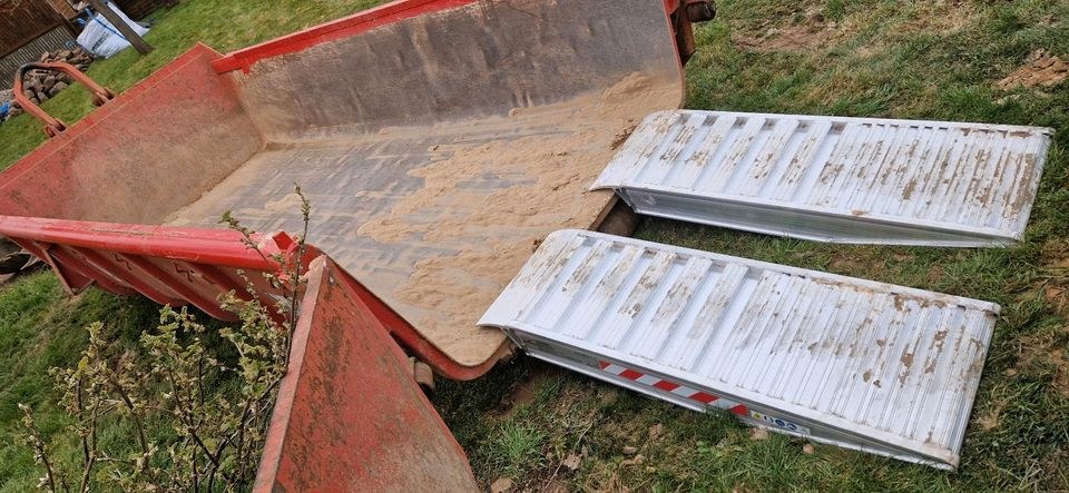Container Rampen Alurampen Auffahrrampen Alu mieten in Edermünde