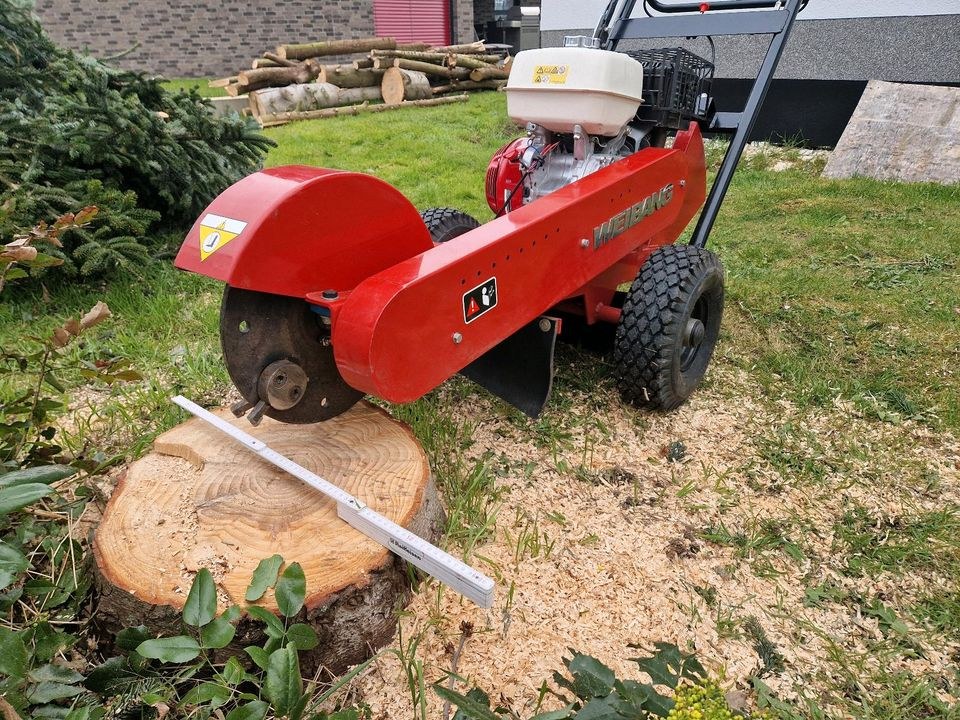 Baumstumpffräse Stubbenfräse Wurzelfräse mieten in Edermünde