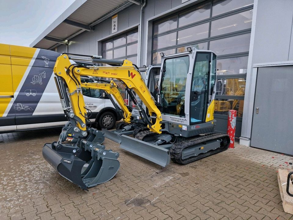 Minibagger Bagger Wacker Neuson 2,6 t EZ 26 2 mieten in Edermünde – 3