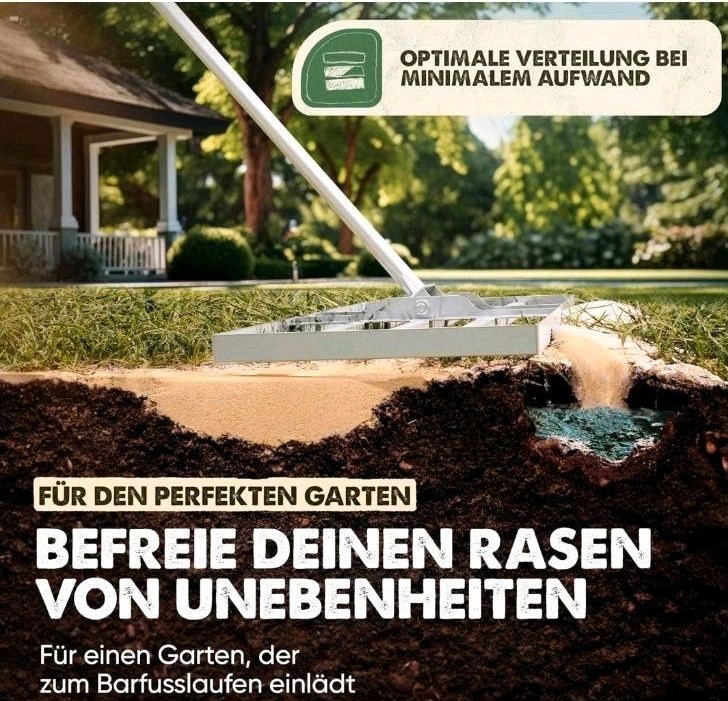 Rasenrakel Rasenglätter Erdglätter Abzieher mieten in Edermünde – 4