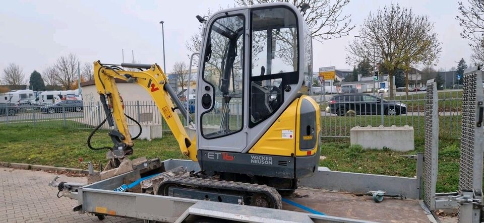 Minibagger Bagger 1,6 t Wacker Neuson ET 16 mieten in Edermünde – 4