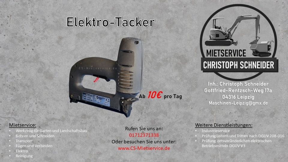 Handtacker Elektrotacker mieten in Mölkau – Profi-Werkzeug auf Zeit – 3