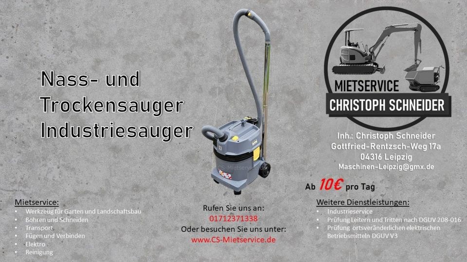 Nass Trockensauger Industriesauger L Absaugung mieten in Mölkau