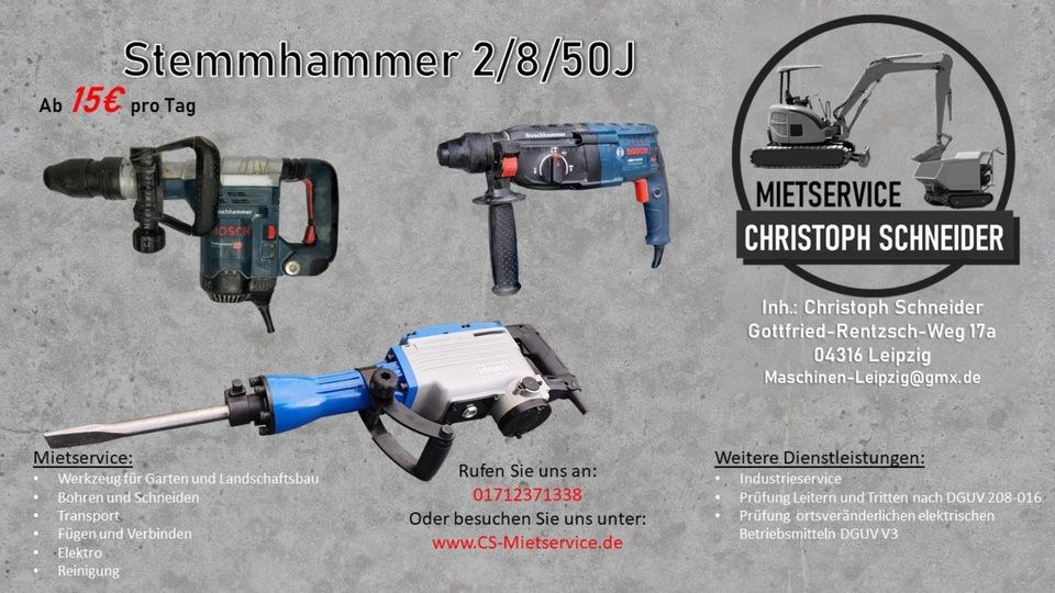 Stemmhammer Abbruchhammer 2 8 50J mieten in Mölkau