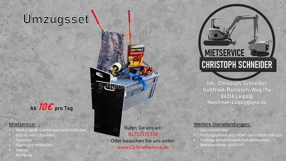 Umzugsset Umzug Umzugshelfer Rollbrett mieten in Mölkau