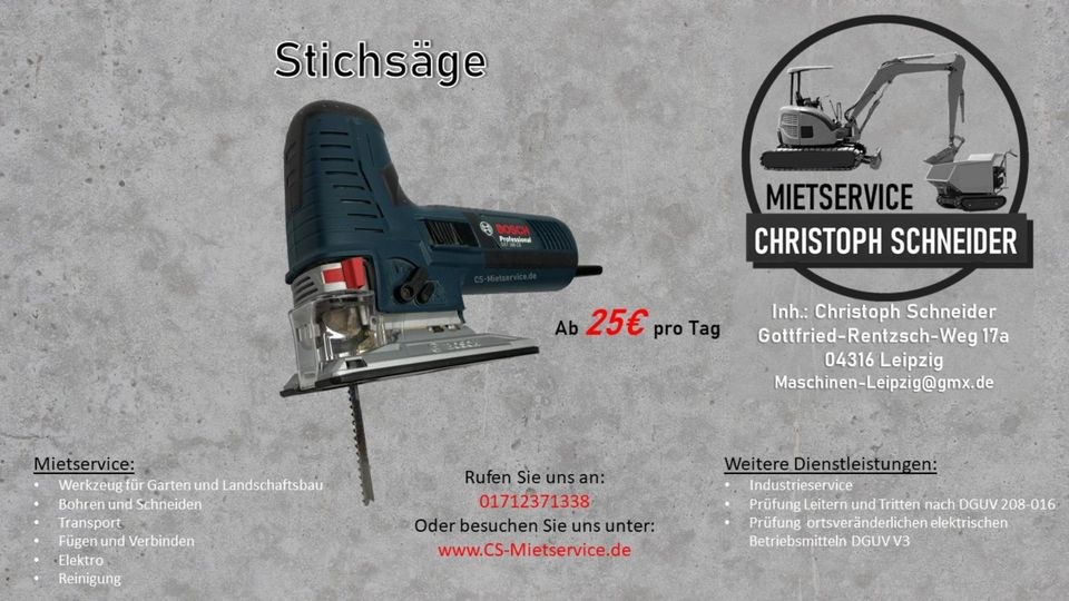 Stichsäge Akku mieten in Mölkau – für saubere Schnitte – 3