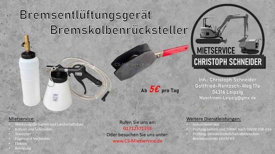 Bremskolbenrückstelle Bremsentlüftungsgerät mieten in Mölkau