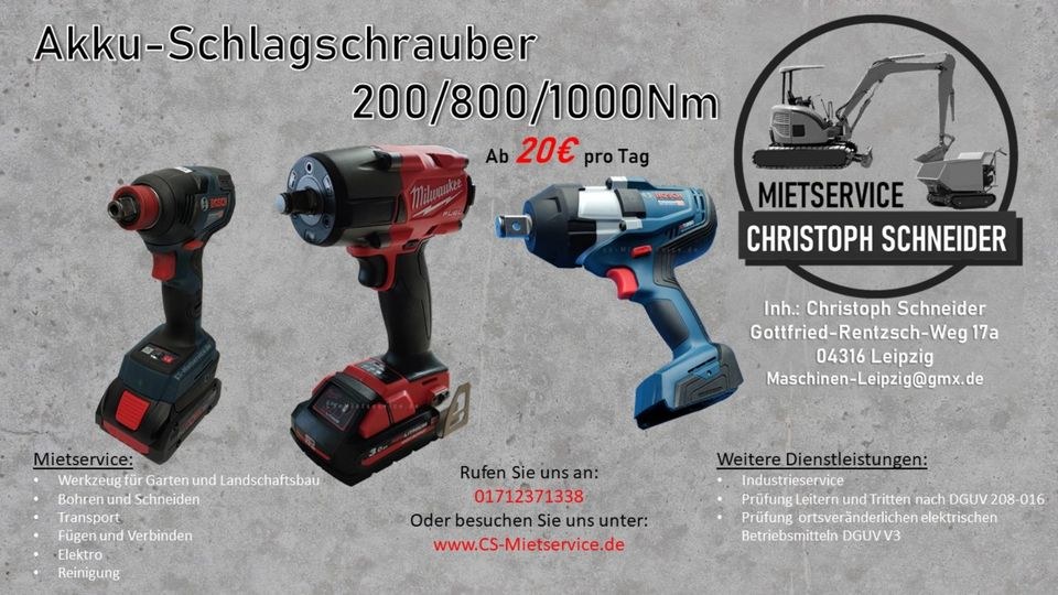 Schlagschrauber Akkuschlagschrauber 200 800 mieten in Mölkau