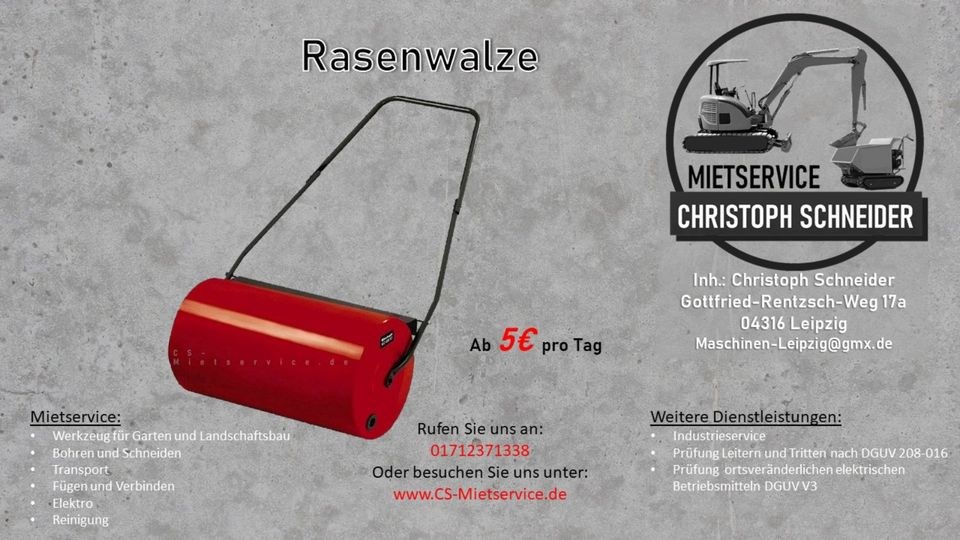 Rasenwalze mieten in Mölkau – für ebenen Rasen