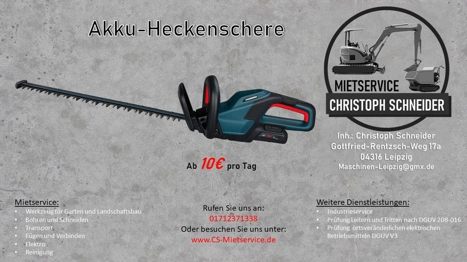 Bosch GHE 18V 60 II Akku Heckenschere mieten in Mölkau