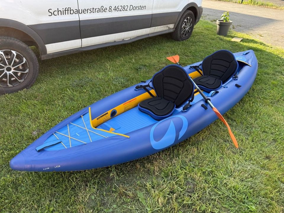 Kajak aufblasbar 1 2 Sitzer mieten in Dorsten – raus aufs Wasser