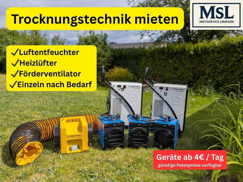 Gebläse Heizlüfter Bautrockner Trotec Allegra mieten in Sippersfeld