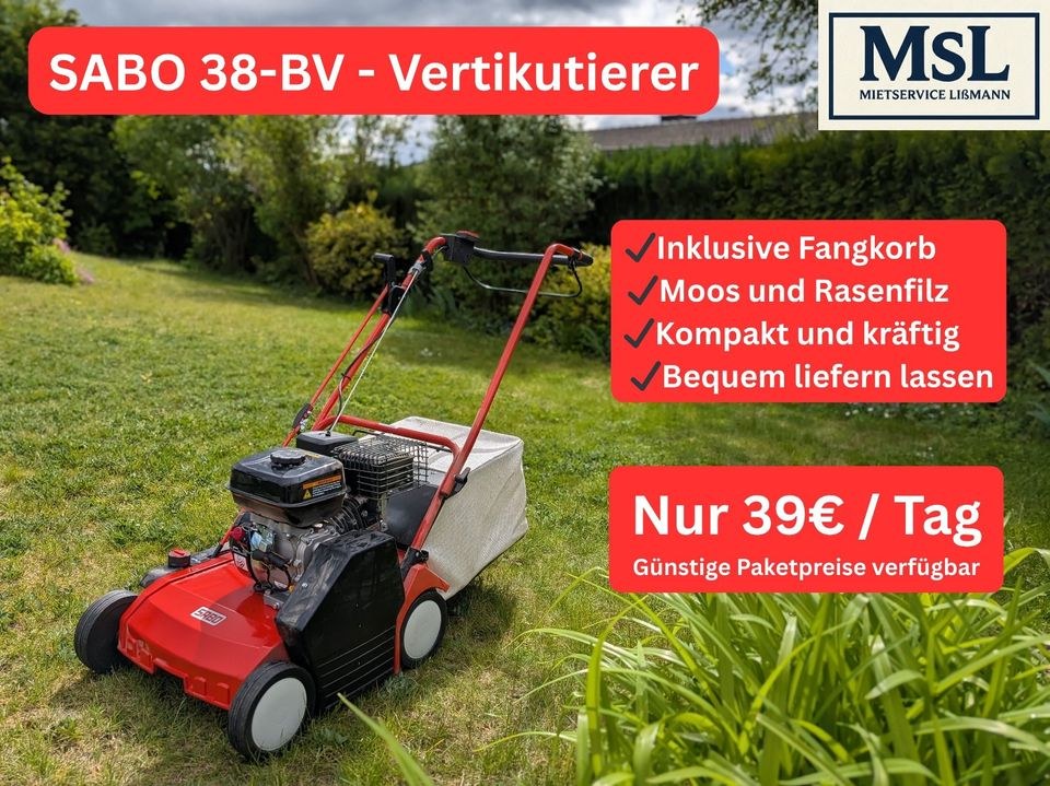 Vertikutierer SABO 38 BV mieten bei Mietservice Lißmann