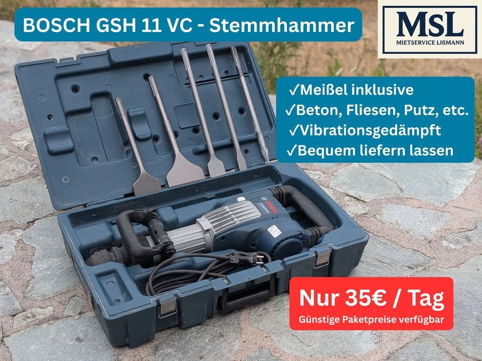 Abbruchhammer Stemmhammer Bosch GSH 11 VC mieten in Sippersfeld