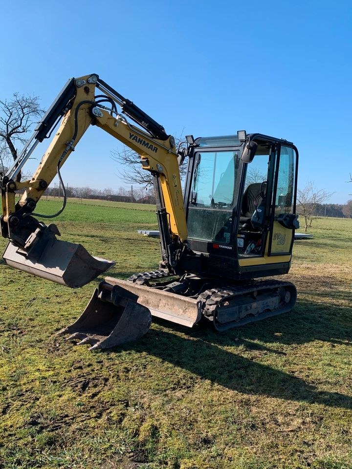 Yanmar Sv26 2,7t Bagger mieten bei Garten und Landschaftsbau Wengel