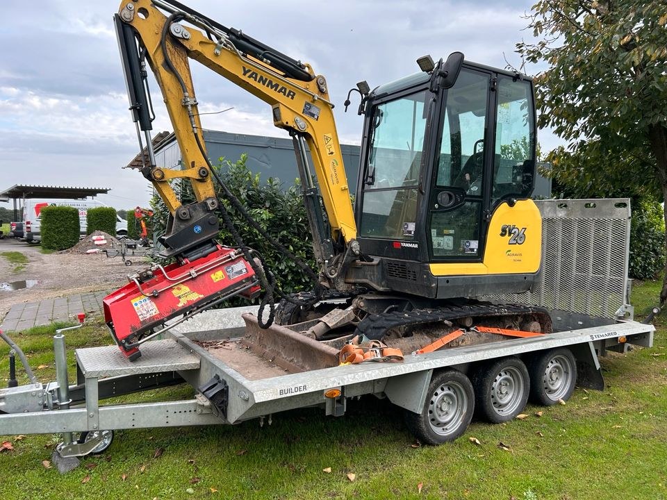 Bagger Mulcher Minibagger mieten bei Garten und Landschaftsbau Wengel – 2