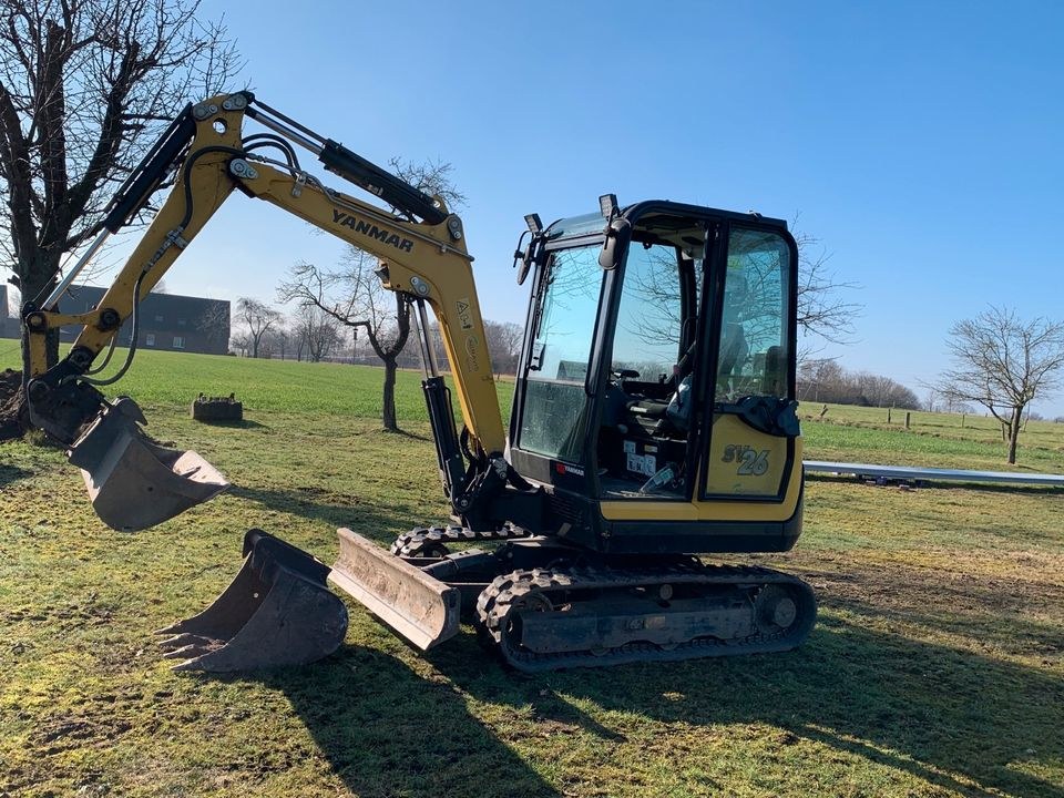 Yanmar Sv26 2,7t Bagger mieten bei Garten und Landschaftsbau Wengel – 4