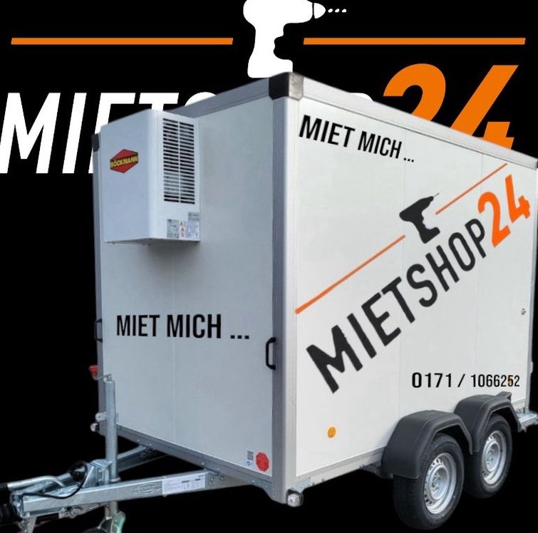 2700 kg Tandem Kühlwagen Kühlanhänger mieten bei Mietshop24