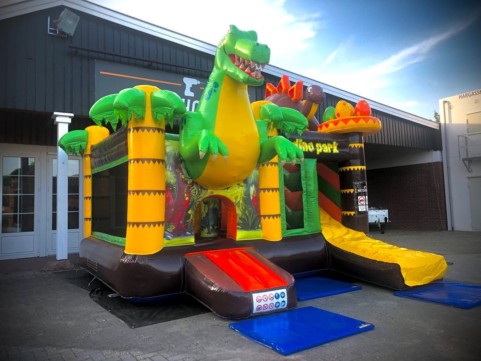 5,5mx5m Dino Hüpfburg Kinder mieten bei Mietshop24