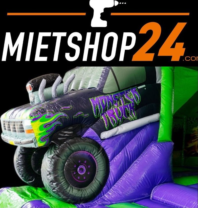 5x4m Hüpfburg Monstertruck Rutsche mieten bei Mietshop24 – 2