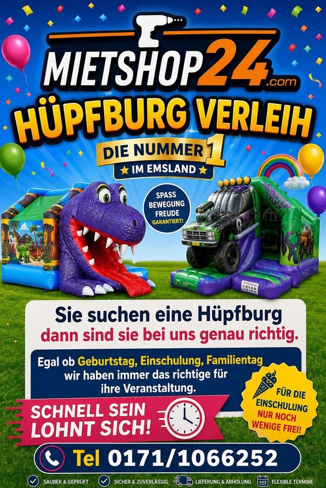 Hüpfburgen mieten bei Mietshop24 – Hüpfspaß für jede Feier