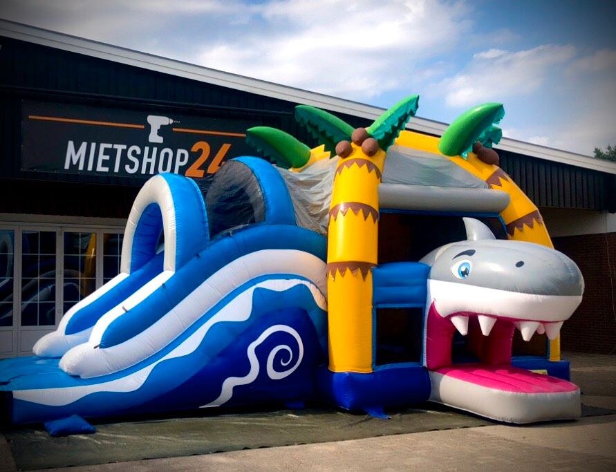 XXL Hai Hüpfburg 9,5mx5m Rutsche Multiplay mieten bei Mietshop24 – 2