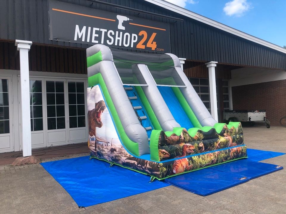 Hüpfburg Dino Rutsche Kinder mieten bei Mietshop24