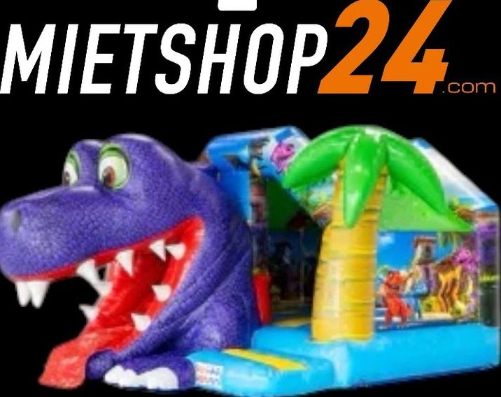 5,9mx4,2m Hüpfburg Crazy Dino Rutsche mieten bei Mietshop24 – 3