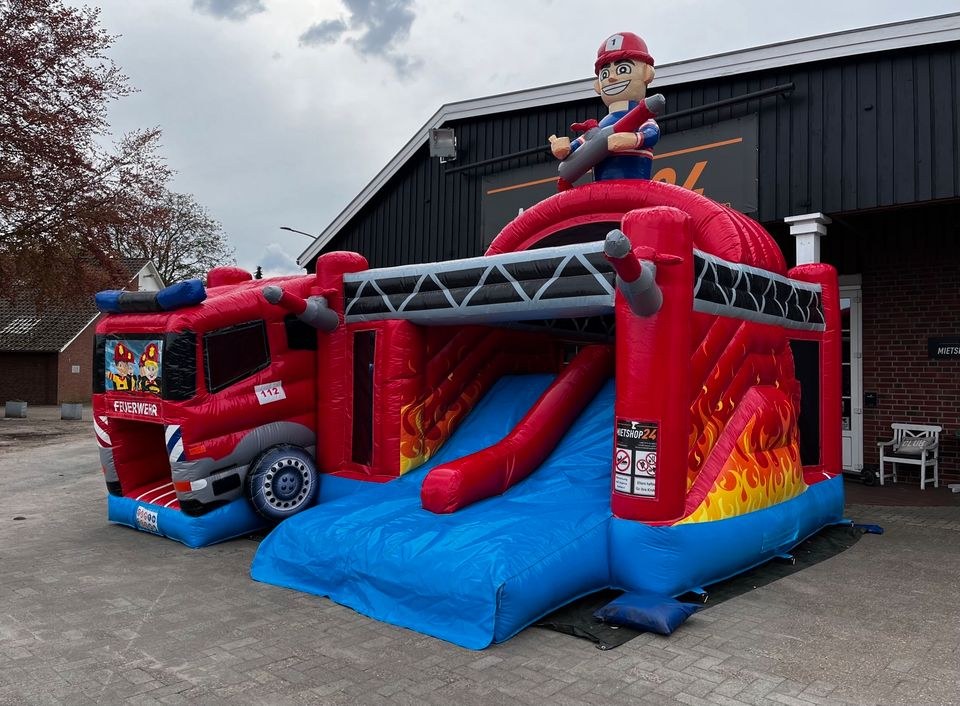 Hüpfburg Feuerwehr Rutsche mieten in Beesten – Hüpfspaß für jede Feier