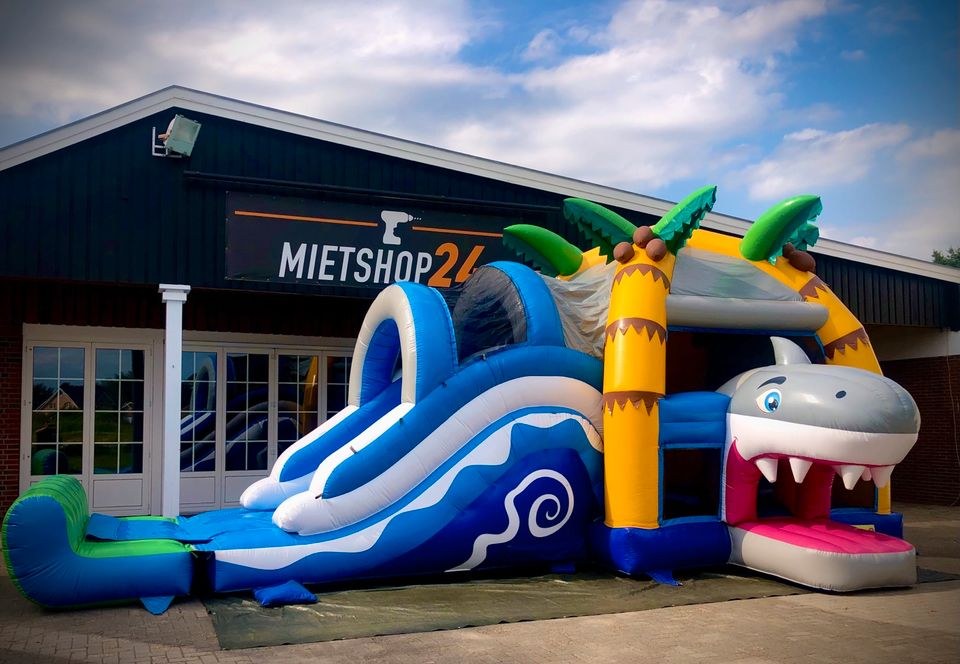 XXL Hai Hüpfburg 9,5mx5m Rutsche Multiplay mieten bei Mietshop24