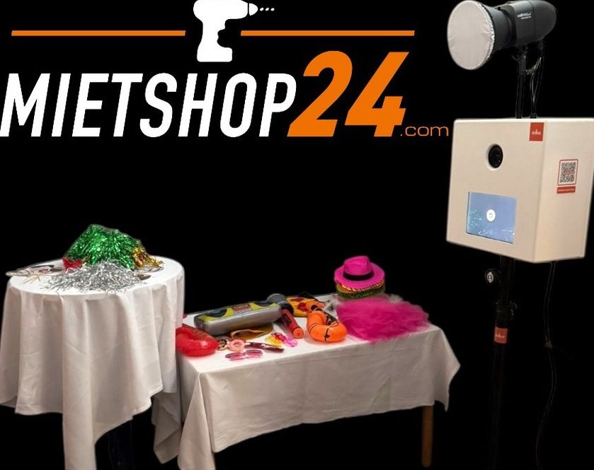 Mietshop24 Fotobox Photobox Selfiebox JGA mieten bei Mietshop24